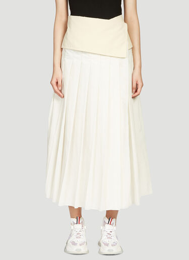 2 MONCLER 1952 Wrap-Around Skirt White mge0240004