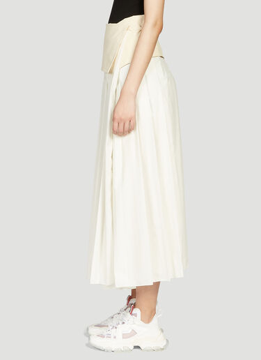 2 MONCLER 1952 Wrap-Around Skirt White mge0240004