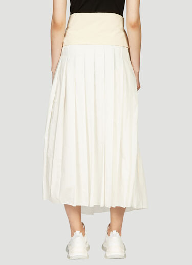 2 MONCLER 1952 Wrap-Around Skirt White mge0240004