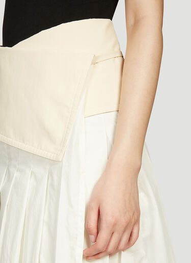 2 MONCLER 1952 Wrap-Around Skirt White mge0240004