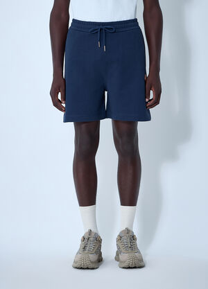 Moncler x Gilga Farm by Donald Glover Logo Patch Cotton Shorts Blue mgf0162005