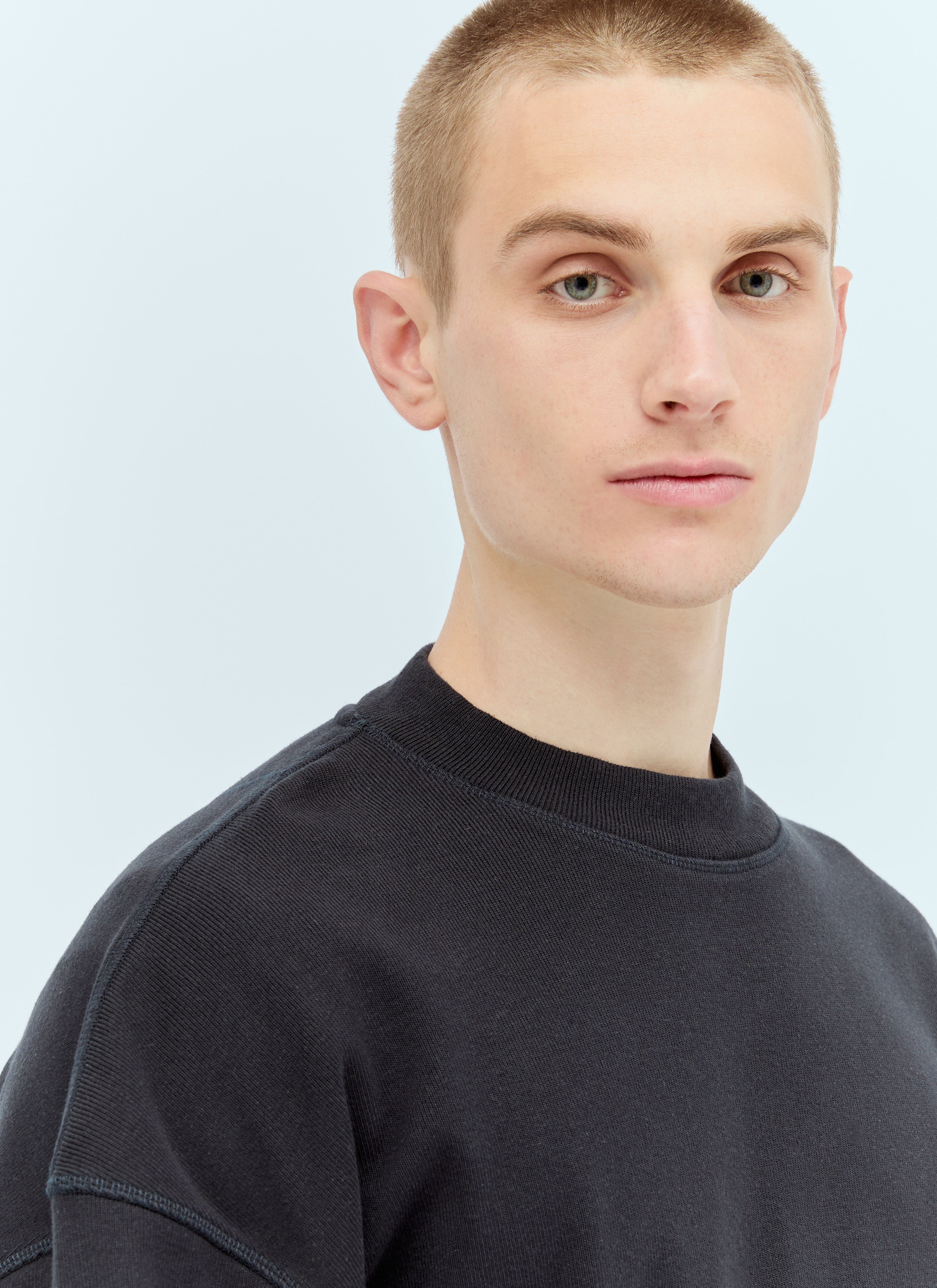 MHL by Margaret Howell Men's' Thermal Sweatshirt in Black