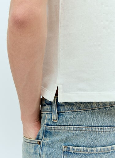 徽标刺绣 Polo 衫 Miu Miu 徽标刺绣 Polo 衫 白色 miu0156005