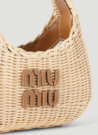 Wander Wicker Handbag Miu Miu Wander Wicker Handbag Cream miu0252037
