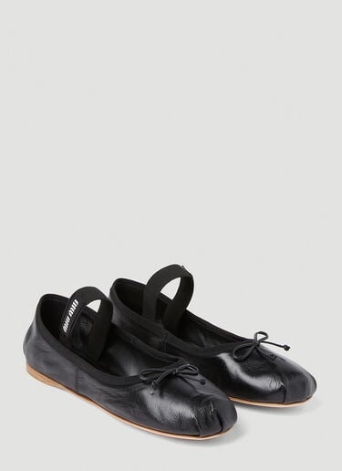 Ballerina 平底鞋 Miu Miu Ballerina 平底鞋 黑 miu0252063