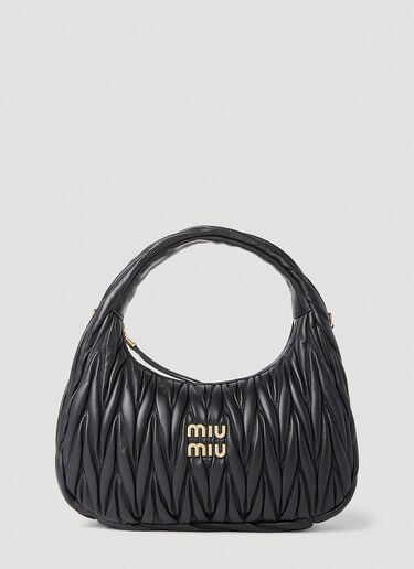 원더 호보 백 Miu Miu 원더 호보 백 블랙 miu0254054