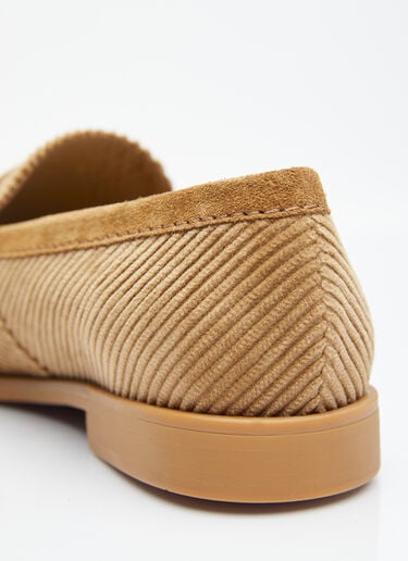 Corduroy Loafers Miu Miu Corduroy Loafers Brown miu0255017