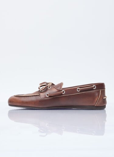 레이스업 로퍼 Miu Miu 레이스업 로퍼 브라운 miu0256013