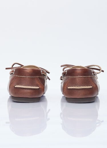레이스업 로퍼 Miu Miu 레이스업 로퍼 브라운 miu0256013