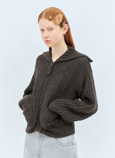 徽标发夹三件套 Miu Miu 徽标发夹三件套 棕色 miu0258047