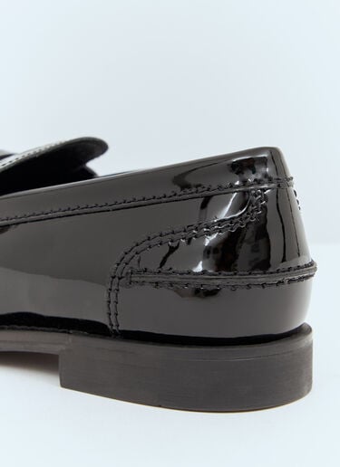 Patent Penny Loafers Miu Miu Patent Penny Loafers Black miu0258060
