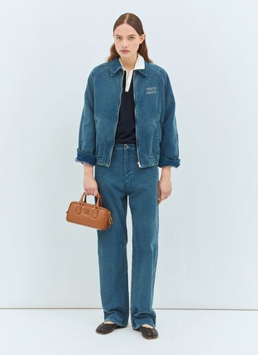 코듀로이 팬츠 Miu Miu 코듀로이 팬츠 블루 miu0259018