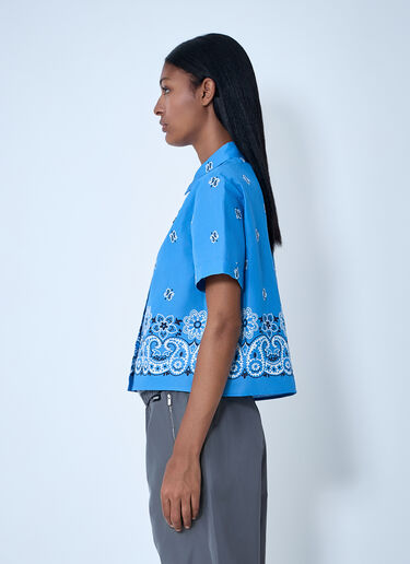 Miu Miu Bandana Shirt Blue miu0261010
