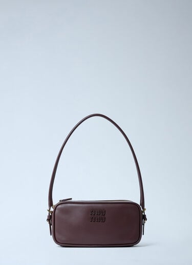 Softy Leather Shoulder Bag Miu Miu Softy Leather Shoulder Bag Brown miu0262001