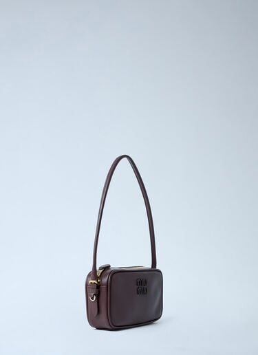 Softy Leather Shoulder Bag Miu Miu Softy Leather Shoulder Bag Brown miu0262001