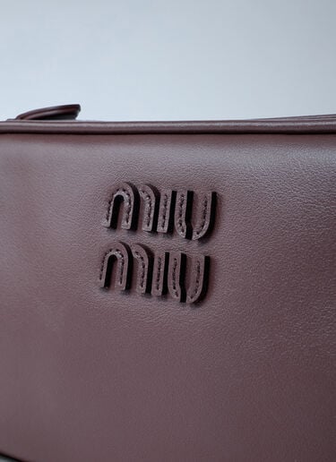 Softy Leather Shoulder Bag Miu Miu Softy Leather Shoulder Bag Brown miu0262001