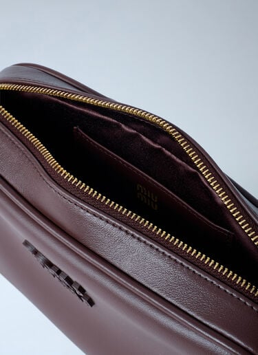 Softy Leather Shoulder Bag Miu Miu Softy Leather Shoulder Bag Brown miu0262001