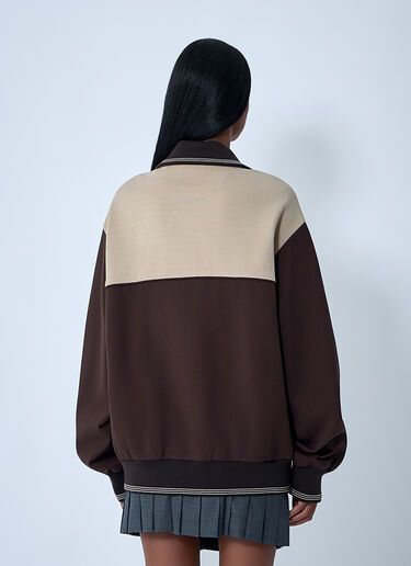 Contrast Panel Jacket Miu Miu Contrast Panel Jacket Brown miu0262017