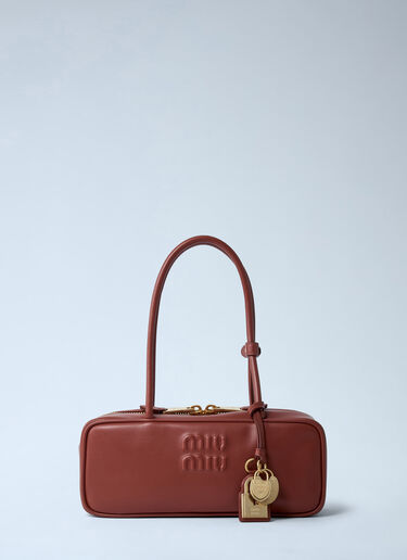 Beau Leather Handbag Miu Miu Beau Leather Handbag Brown miu0262114