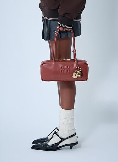 Miu Miu Beau レザーハンドバッグ ブラウン miu0262114