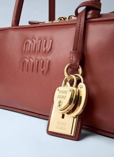 Beau Leather Handbag Miu Miu Beau Leather Handbag Brown miu0262114