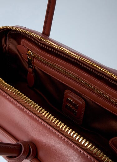 Beau Leather Handbag Miu Miu Beau Leather Handbag Brown miu0262114