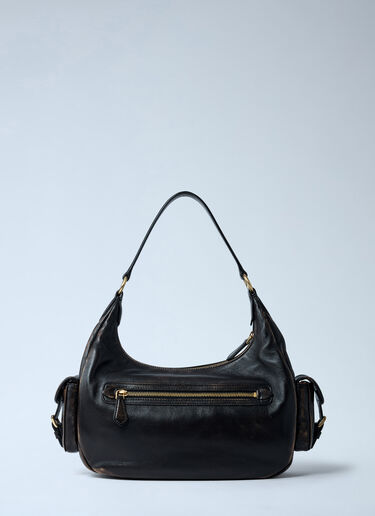 Pocket Leather Shoulder Bag Miu Miu Pocket Leather Shoulder Bag Brown miu0262115