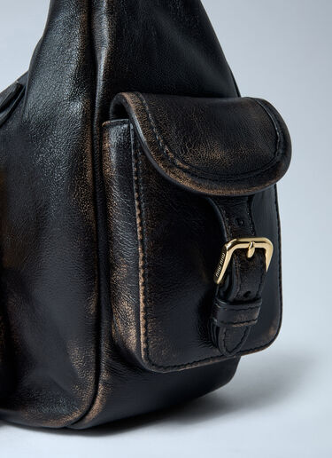 Pocket Leather Shoulder Bag Miu Miu Pocket Leather Shoulder Bag Brown miu0262115