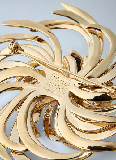 Metal Brooch Miu Miu Metal Brooch Gold miu0262121