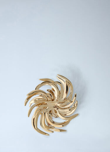 Metal Brooch Miu Miu Metal Brooch Gold miu0262121