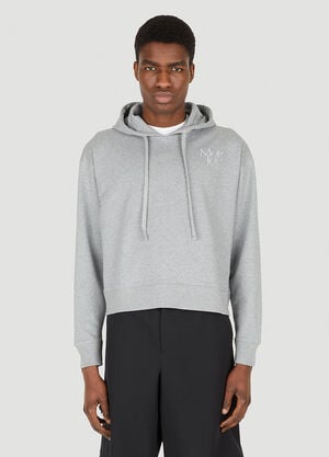 More Joy Cropped Hooded Sweatshirt Light Grey mjy0347015