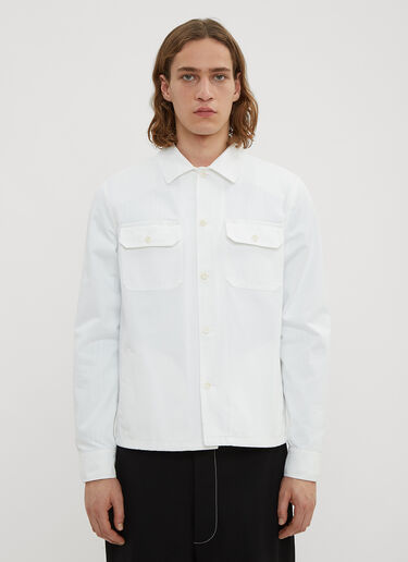 Cotton Gabardine Shirt Maison Margiela Cotton Gabardine Shirt White mla0134012