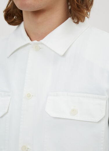 Cotton Gabardine Shirt Maison Margiela Cotton Gabardine Shirt White mla0134012