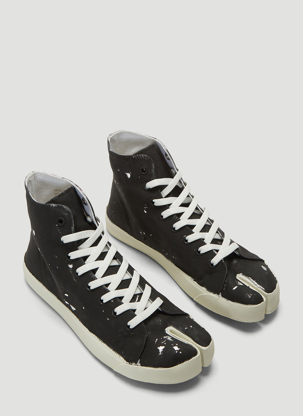 [MAISON MARGIELA] TABI HIGH TOP SNEAKERS ☆ Maison Margiela Tabi high-top Sneakers | Black | FARFETCH
