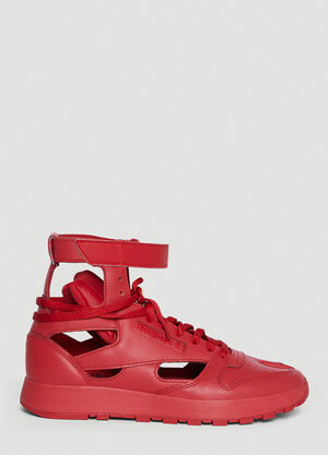 Maison Margiela Classic Leather Tabi High Sneakers Red mla0144018