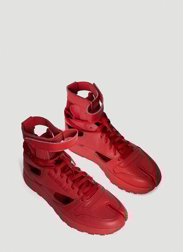 Classic Leather Tabi High Sneakers Maison Margiela Classic Leather Tabi High Sneakers Red mla0144018