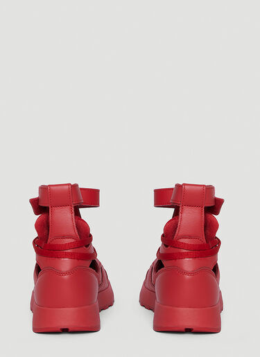 Classic Leather Tabi High Sneakers Maison Margiela Classic Leather Tabi High Sneakers Red mla0144018