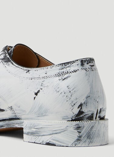 Tabi Painted Lace Up Shoes Maison Margiela Tabi Painted Lace Up Shoes White mla0145030