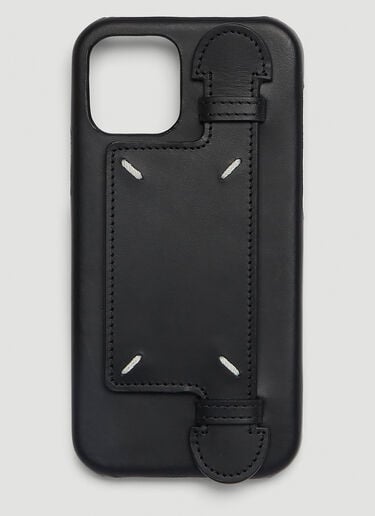 Four Stitch Card Wallet iPhone 12 Pro Case Maison Margiela Four Stitch Card Wallet iPhone 12 Pro Case Black mla0146024