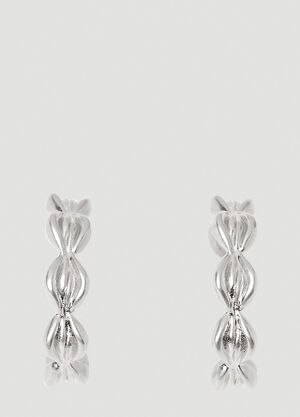 Maison Margiela Timeless Hoop Earrings Silver mla0151074
