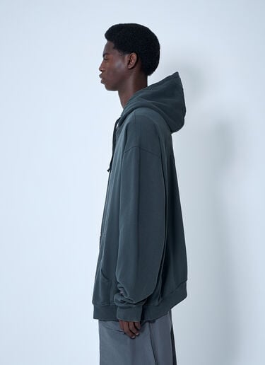 徽标图案拉链运动衫 Maison Margiela 徽标图案拉链运动衫 黑色 mla0159004