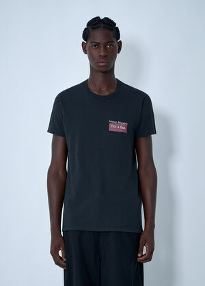 Maison Margiela Logo Motif T-Shirt Black mla0161003