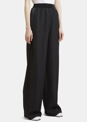 Maison Margiela Long Flared Tuxedo Stripe Pants Black mla0231008