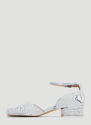 Cracked Tabi Sandals Maison Margiela Cracked Tabi Sandals White mla0235015