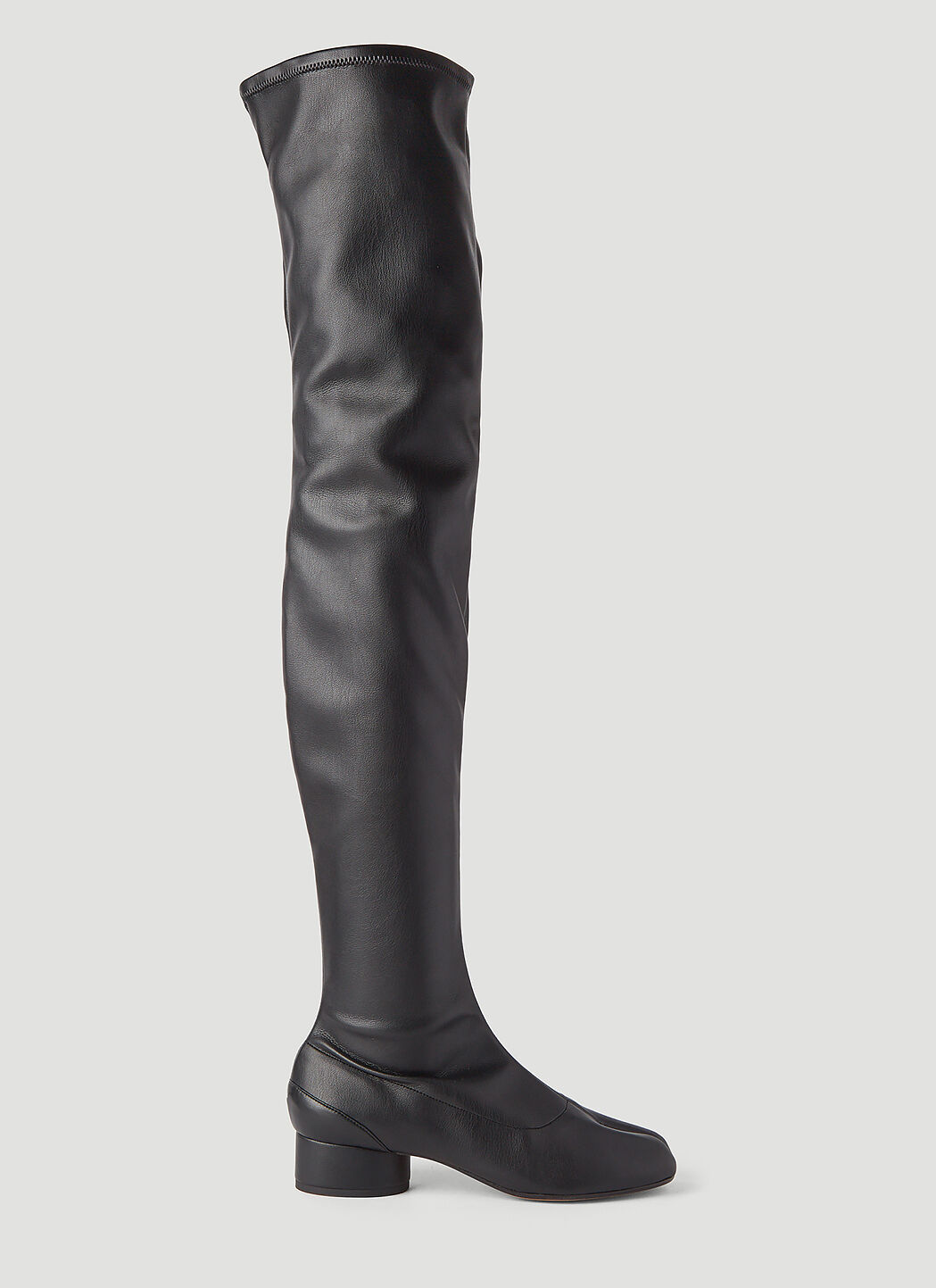 Maison Margiela Tabi Thigh-High Boots in Black | LN-CC