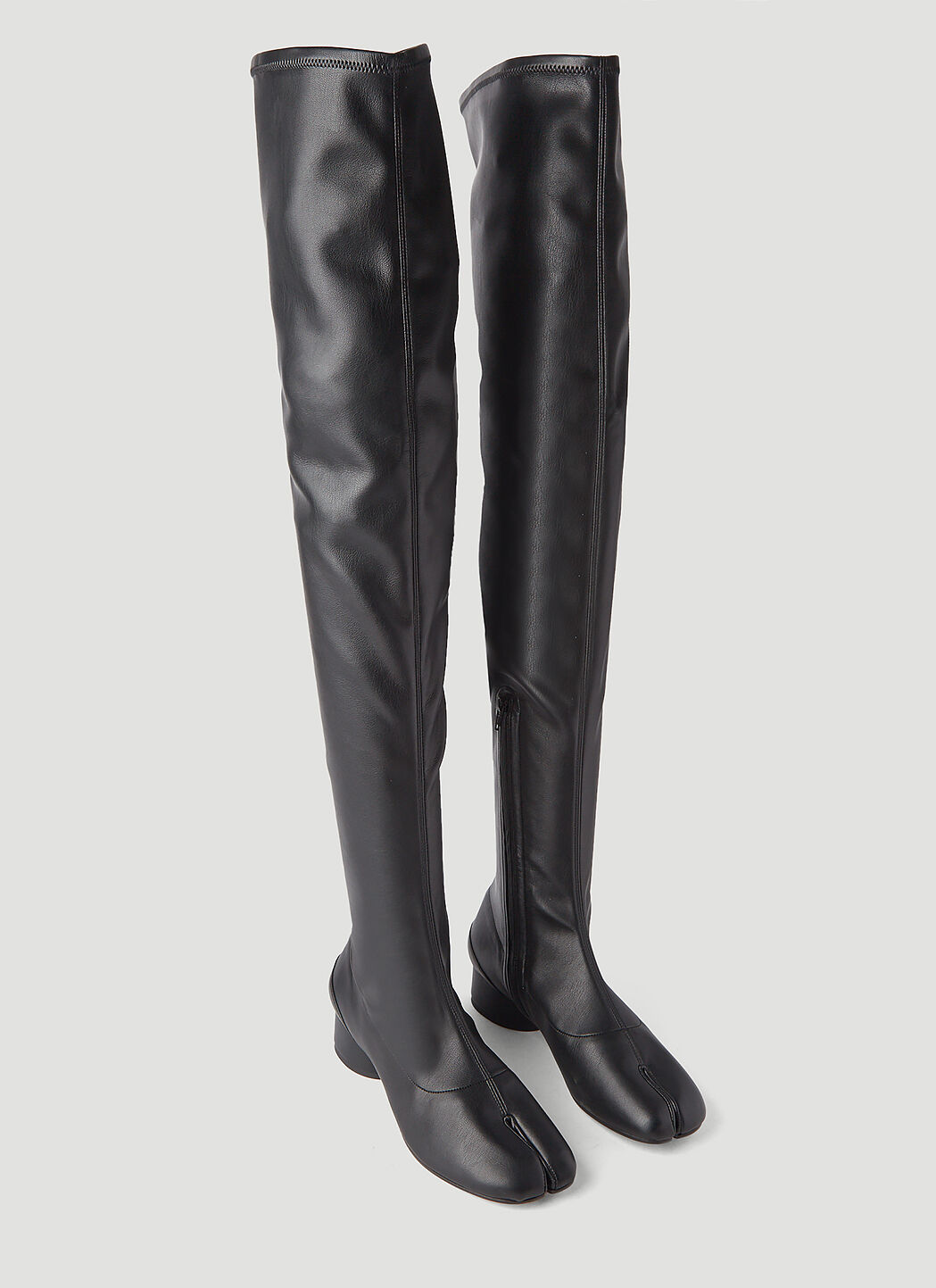 Maison Margiela Tabi Thigh-High Boots in Black | LN-CC