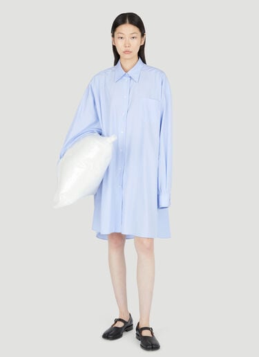 宽大府绸衬衫 Maison Margiela 宽大府绸衬衫 蓝色 mla0253005