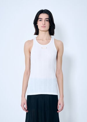 Maison Margiela Logo Patch Tank Top White mla0259006