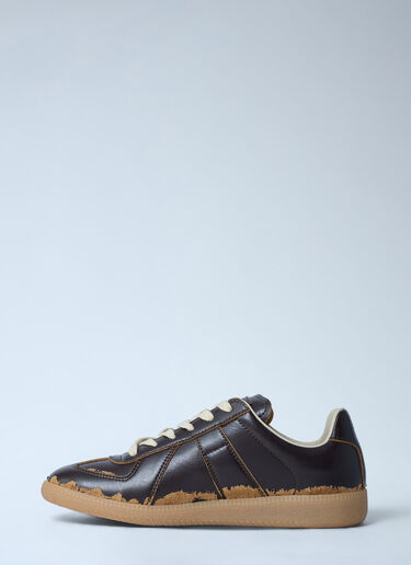 Distressed Replica Sneakers Maison Margiela Distressed Replica Sneakers Dark Brown mla0261018