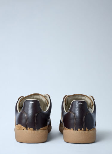 Distressed Replica Sneakers Maison Margiela Distressed Replica Sneakers Dark Brown mla0261018